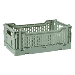 Xenos Kratjes-Vouwkrat middel - groen - 10.5x27x17 cm