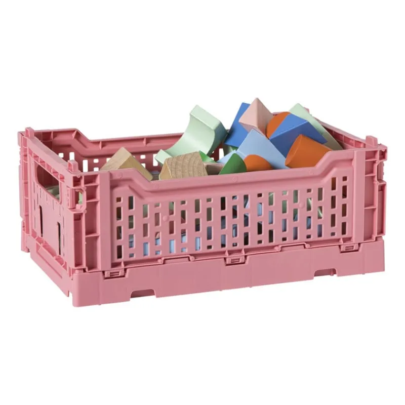 Xenos Kratjes-Vouwkrat middel - roze - 10.5x27x17 cm