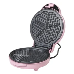 Xenos Kerstcadeaus-Wafelmaker - roze - 1000 watt