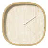Xenos Klokken-Wandklok houtlook - bruin - ø30 cm