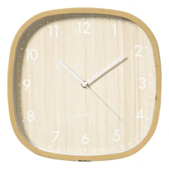 Xenos Klokken-Wandklok houtlook - bruin - ø30 cm