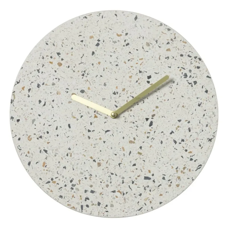 Xenos Klokken-Wandklok Terrazzo rond - ø29.5x4 cm
