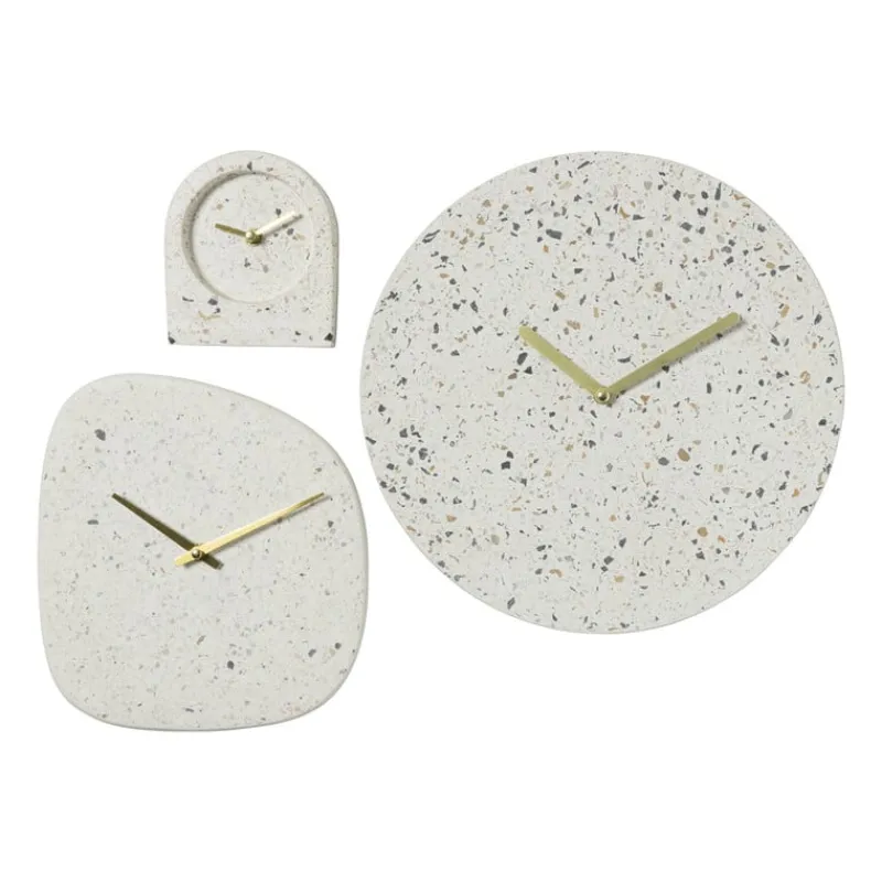 Xenos Klokken-Wandklok Terrazzo rond - ø29.5x4 cm