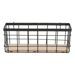 Xenos Wandrekken-Wandrek mandje - 9.5x25x8.5 cm - zwart