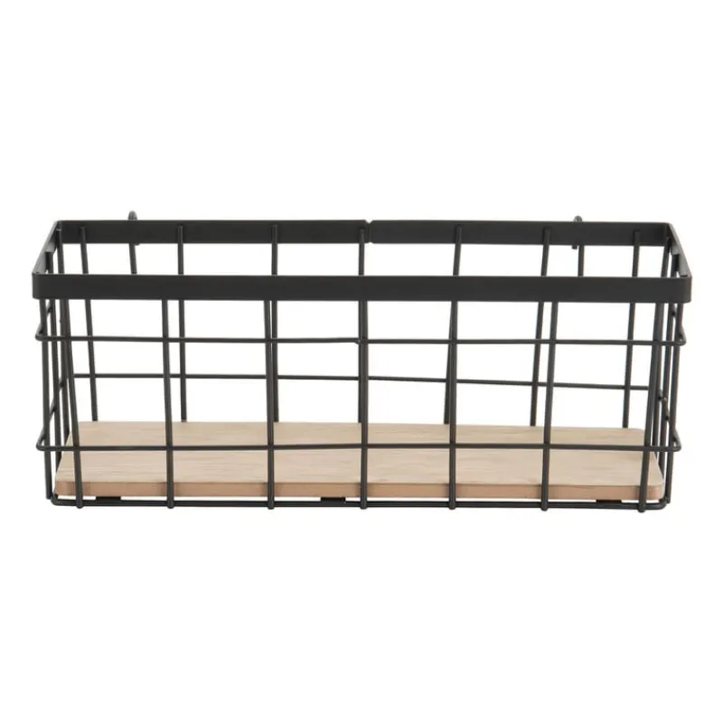 Xenos Wandrekken-Wandrek mandje - 9.5x25x8.5 cm - zwart