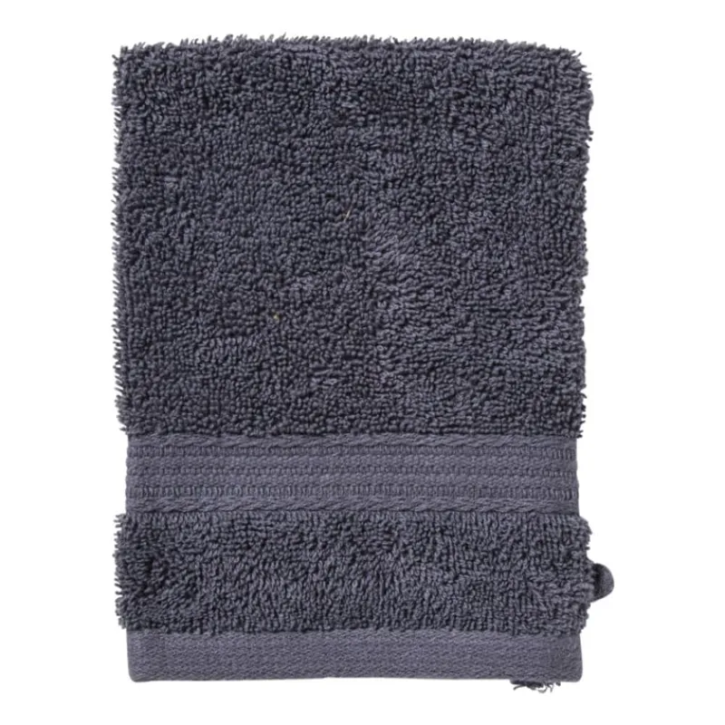 Xenos Badtextiel|Badkamer Accessoires-Washandje - grijs - 16x21 cm