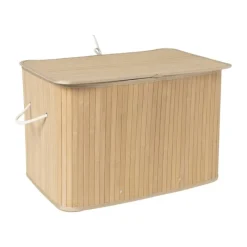 Xenos Wasmanden-Wasmand bamboe 90 liter - naturel - 60x40x40 cm