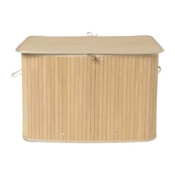 Xenos Wasmanden-Wasmand bamboe 90 liter - naturel - 60x40x40 cm