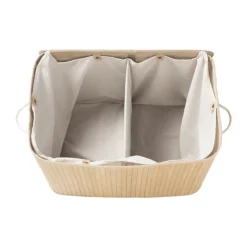 Xenos Wasmanden-Wasmand bamboe 90 liter - naturel - 60x40x40 cm
