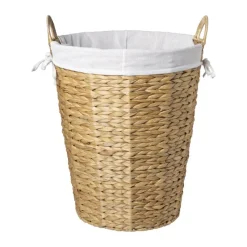 Xenos Wasmanden-Wasmand Saar 50 liter - bruin/wit - ø42x50 cm