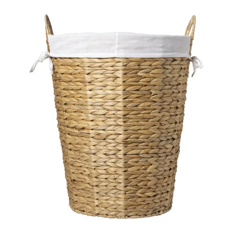 Xenos Wasmanden-Wasmand Saar 50 liter - bruin/wit - ø42x50 cm