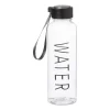 Xenos Drinkflessen-Waterfles - zwart - 500 ml