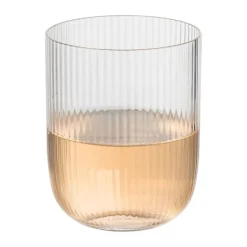 Xenos Waterglazen-Waterglas ribbel - glas - 300 ml