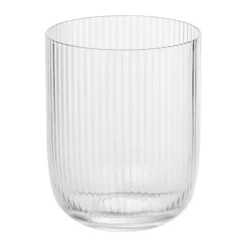 Xenos Waterglazen-Waterglas ribbel - glas - 300 ml