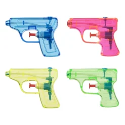 Xenos Buitenspeelgoed|Strandaccessoires-Waterpistool - set van 4 - 27x13.4x2.2 cm