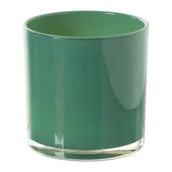 Xenos Waxinelichthouders-Waxinelichthouder - groen - ø10x10 cm