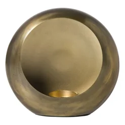 Xenos Waxinelichthouders-Waxinelichthouder brons - klein - 16x15x7.5 cm