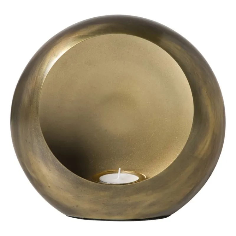 Xenos Waxinelichthouders-Waxinelichthouder brons - klein - 16x15x7.5 cm