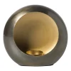 Xenos Kerstcadeaus|Waxinelichthouders-Waxinelichthouder brons - groot - 21x15x8.5 cm
