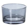 Xenos Waxinelichthouders-Waxinelichthouder smoked - zwart - ø5x3.2 cm