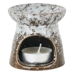 Xenos Waxmelts-Waxmelt brander - zwart keramiek - 7x7x7 cm