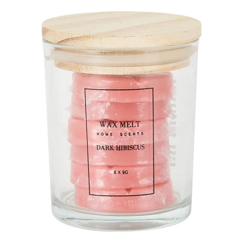 Xenos Waxmelts-Waxmelts in pot - dark hibiscus - set van 6