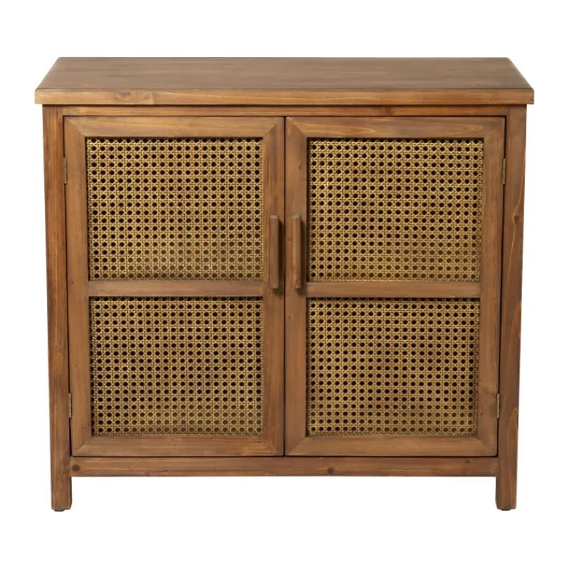 Xenos Kast Met Deuren-Webbing kast Bandung - bruin - 72x80.5x39 cm