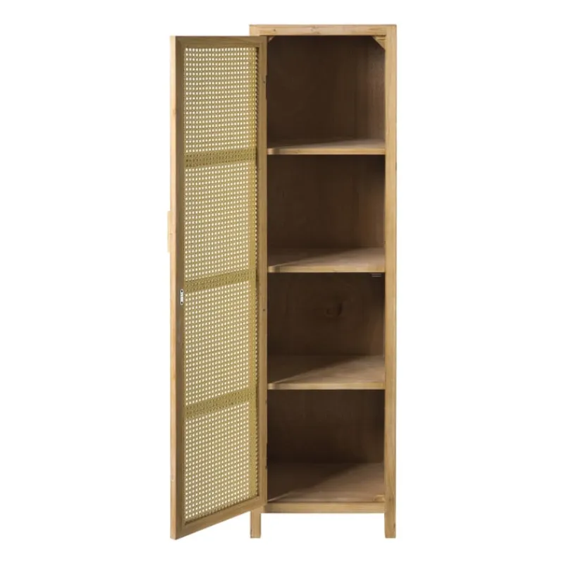 Xenos Kast Met Deuren-Webbing kast smal Bandung - naturel - 160.5x45x40.5 cm