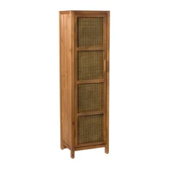 Xenos Kast Met Deuren-Webbing kast smal Bandung - bruin - 160.5x45x40.5 cm