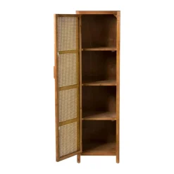 Xenos Kast Met Deuren-Webbing kast smal Bandung - bruin - 160.5x45x40.5 cm