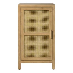Xenos Nachtkastjes-Webbing nachtkastje Bandung - naturel - 80.5x45x40.5 cm
