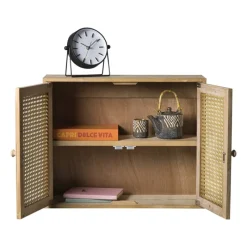Xenos Wandkasten|Wandkasten-Webbing wandkast Bandung - naturel - 48.5x60x22 cm