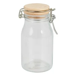 Xenos Voorraadpotten-Weckpot met houten deksel - 170 ml