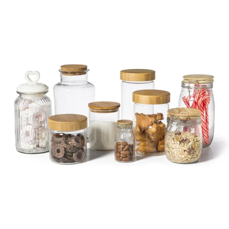 Xenos Voorraadpotten-Weckpot met houten deksel - 170 ml