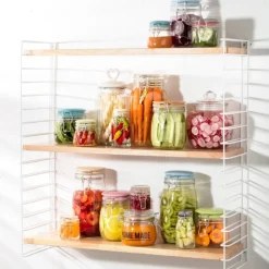 Xenos Voorraadpotten-Weckpot met houten deksel - 1.5 liter