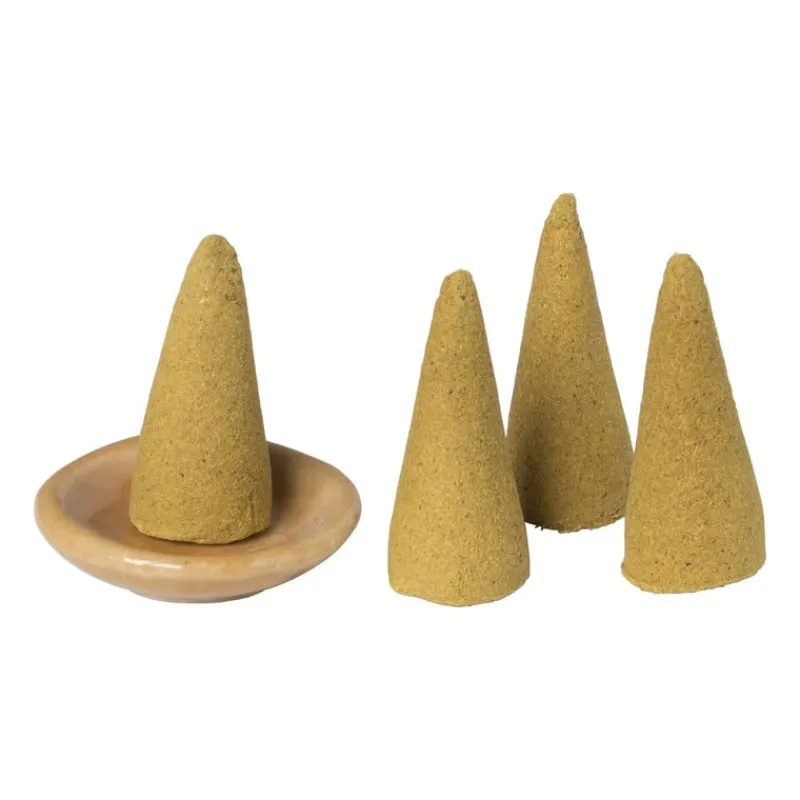 Xenos Wierook-Wierook set - sandelwood - kegels met schaaltje