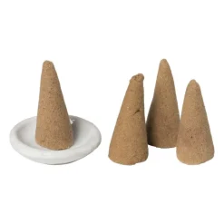 Xenos Wierook-Wierook set - vanille - kegels met schaaltje