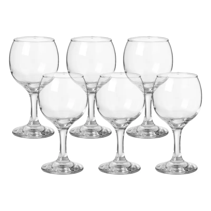 Xenos Wijnglazen-Wijnglas basic - 275 ml - set van 6