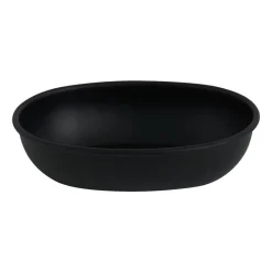 Xenos Zeepbakjes-Zeepbakje metaal - zwart - 14 cm