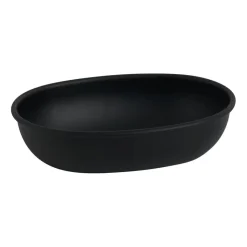 Xenos Zeepbakjes-Zeepbakje metaal - zwart - 14 cm