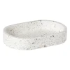 Xenos Zeepbakjes-Zeepbakje Terrazzo - wit - 2x13x9 cm