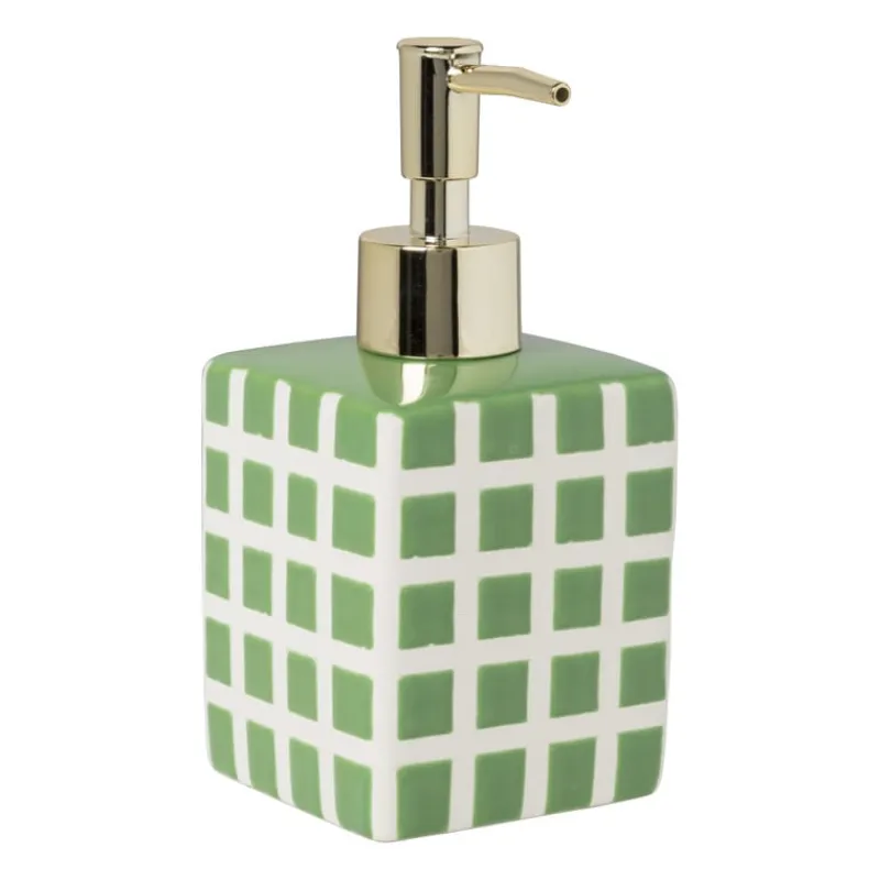 Xenos Zeeppompjes|Kerstcadeaus-Zeeppompje blokjes - groen/wit - 15.8x7x7 cm