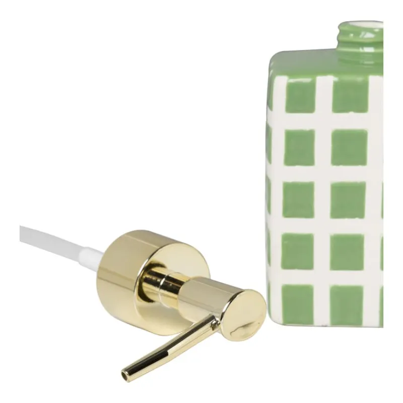 Xenos Zeeppompjes|Kerstcadeaus-Zeeppompje blokjes - groen/wit - 15.8x7x7 cm