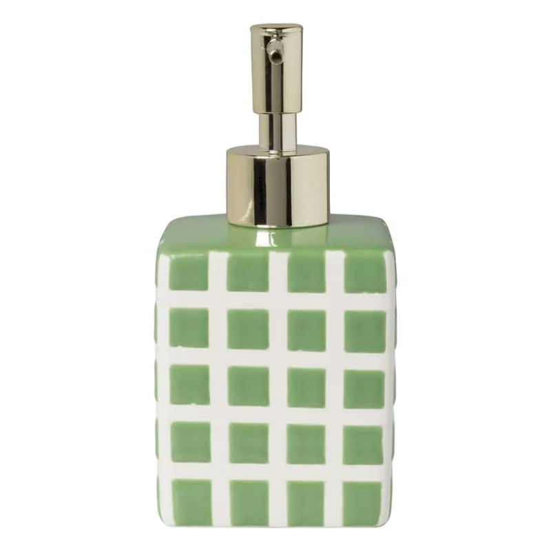 Xenos Zeeppompjes|Kerstcadeaus-Zeeppompje blokjes - groen/wit - 15.8x7x7 cm
