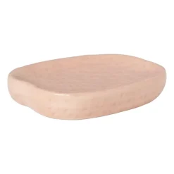 Xenos Zeepbakjes-Zeepschaaltje aardbei - roze/groen - 2x11.5x9.8 cm