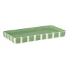 Xenos Zeepbakjes|Kerstcadeaus-Zeepschaaltje blokjes - groen/wit - 1.3x15.8x8.3 cm