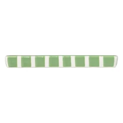 Xenos Zeepbakjes|Kerstcadeaus-Zeepschaaltje blokjes - groen/wit - 1.3x15.8x8.3 cm