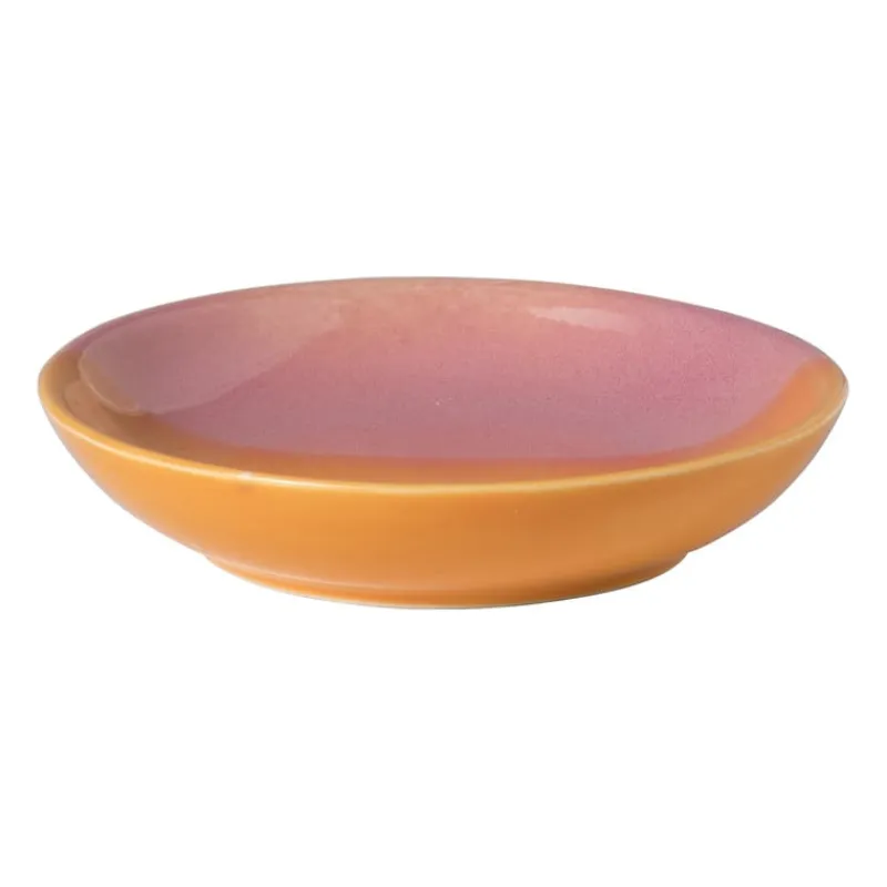 Xenos Zeepbakjes|Kerstcadeaus-Zeepschaaltje duo - oranje/roze - ø11x2.2 cm