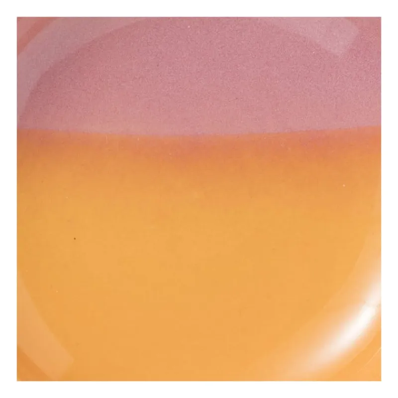 Xenos Zeepbakjes|Kerstcadeaus-Zeepschaaltje duo - oranje/roze - ø11x2.2 cm