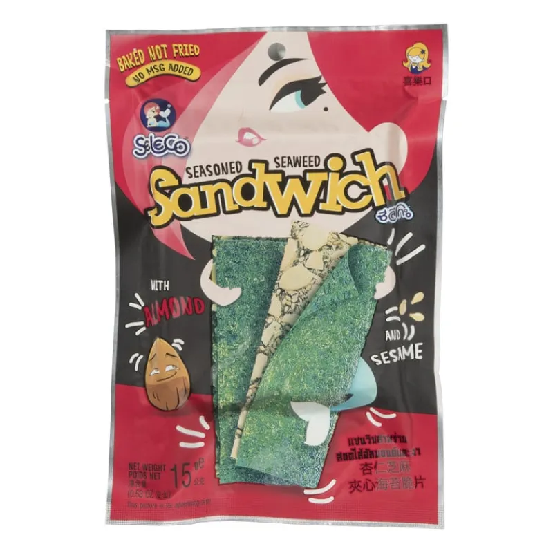 Xenos Japanse Keuken|Chips, Nootjes En Zoutjes-Zeewier snack amandel - 15 gram